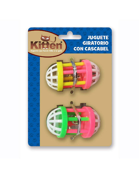 Docena de Juguetes Giratorio con Cascabel para Gato