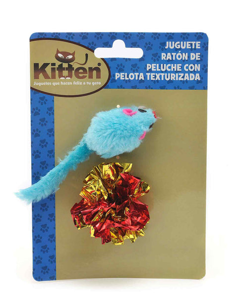 Docena de Juguete con Ratón Peluche con pelota Texturizada