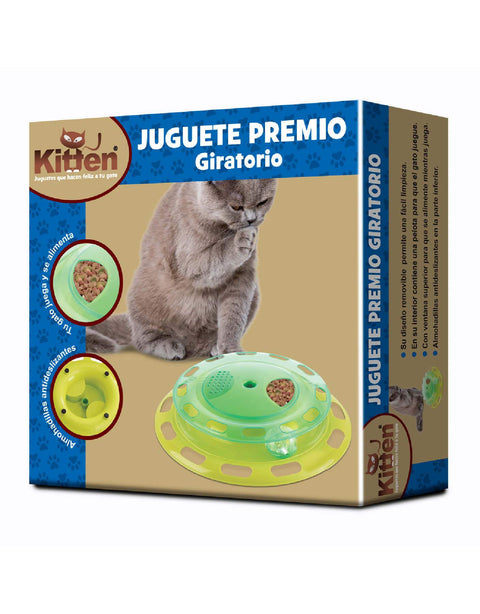Media Docena de Juguete Premio giratorio para gato Dispensador de Alimento